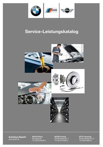 Service-Leistungskatalog - Autohaus SPAETT