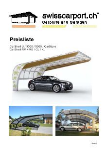 3 Free Magazines From Swisscarport Ch