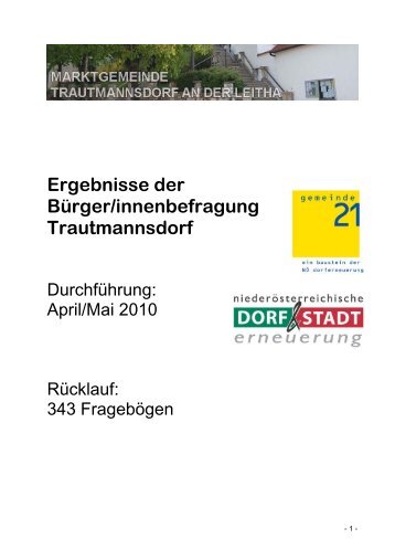 G21 Bürgerbefragung (205 KB) - .PDF - Trautmannsdorf an der Leitha