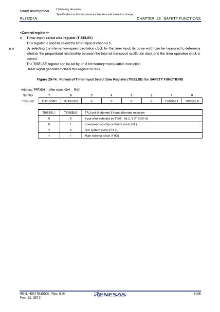 RL78/D1A User's Manual: Hardware - Renesas