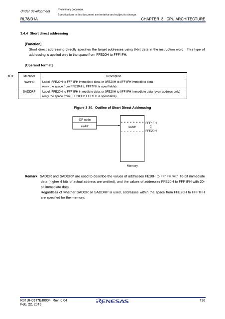 RL78/D1A User's Manual: Hardware - Renesas