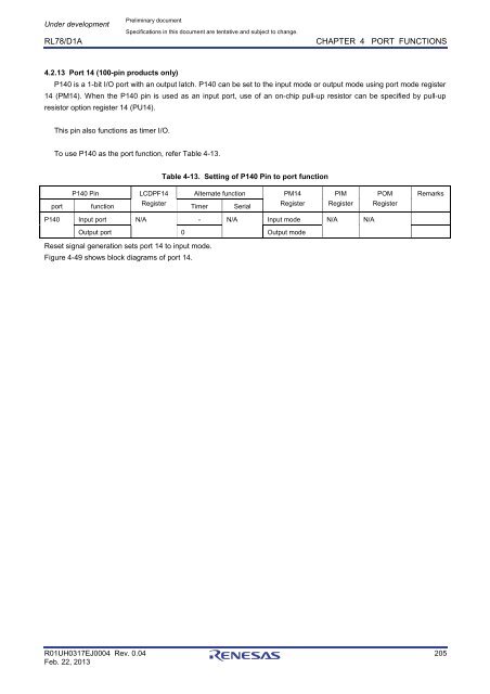 RL78/D1A User's Manual: Hardware - Renesas