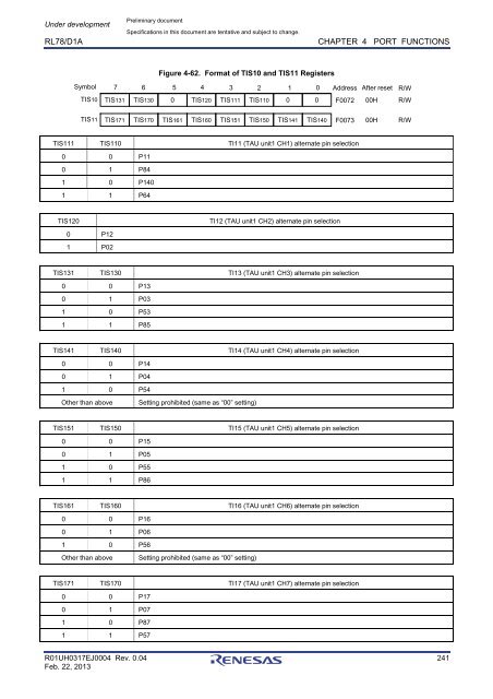 RL78/D1A User's Manual: Hardware - Renesas