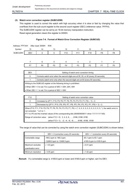 RL78/D1A User's Manual: Hardware - Renesas