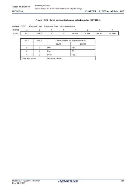 RL78/D1A User's Manual: Hardware - Renesas