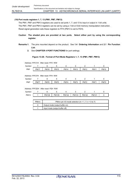 RL78/D1A User's Manual: Hardware - Renesas