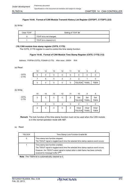 RL78/D1A User's Manual: Hardware - Renesas