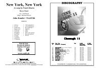 New York, New York As sung by Frank Sinatra - Editions Marc Reift