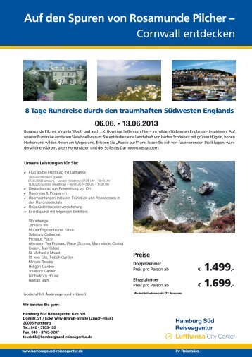 Cornwall Flyer - hamburgsued-reiseagentur.de