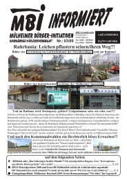 Ruhrbania: Leichen pflastern seinen/ihren Weg?! - MBI
