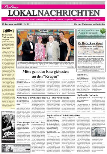 Ausgabe 11-2005 (PDF) - Berliner Lokalnachrichten