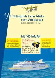 Jubiläums- Bonus FFrühlingsfahrt von Afrika nach Andalusien - SPD ...