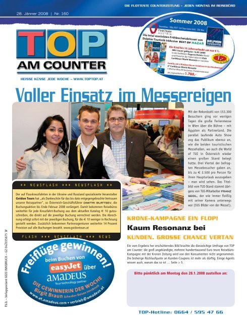 Voller Einsatz im Messereigen - top am counter