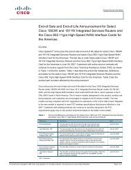 End-of-Sale and End-of-Life Announcement for Select Cisco 1803W ...