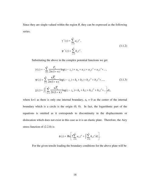 AIRY STRESS FUNCTION FOR TWO DIMENSIONAL INCLUSION ...