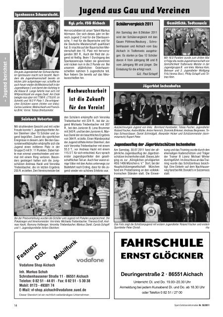 Schützenzeitung Gau Aichach Nr. 58 - MB Verlagsdruck