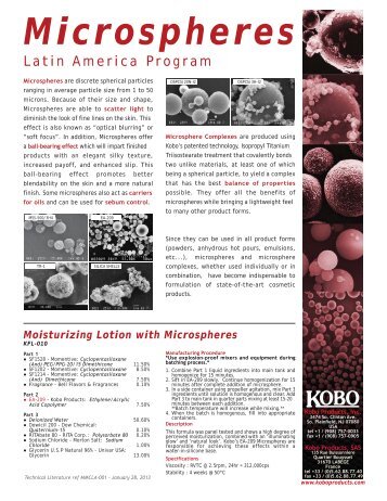 Microspheres - Kobo Products, Inc.