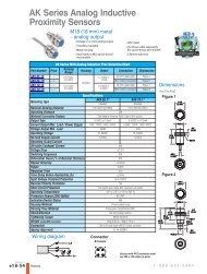 AK Series Analog Inductive Proximity Sensors - AutomationDirect.com