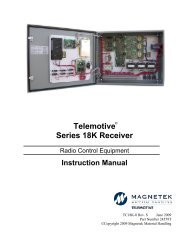 Telemotive Series 18K Receiver - Magnetek Material Handling