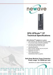 DPA UPScale™ ST Technical Specifications - Atek Teknik A/S