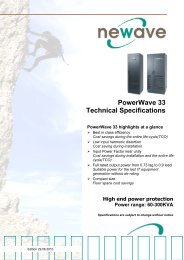 PowerWave 33 Technical Specifications