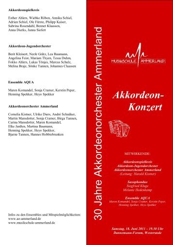 2011 - Akkordeon-Orchester Ammerland
