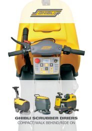 ghibli scrubber driers compact/walk behind/ride on - arwin