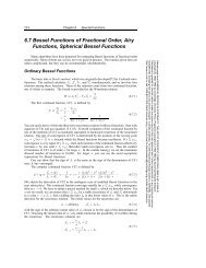 6.7 Bessel Functions of Fractional Order, Airy Functions, Spherical ...