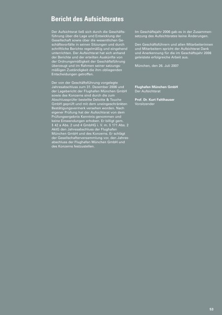 Geschäftsbericht 2006 (pdf) - Flughafen München