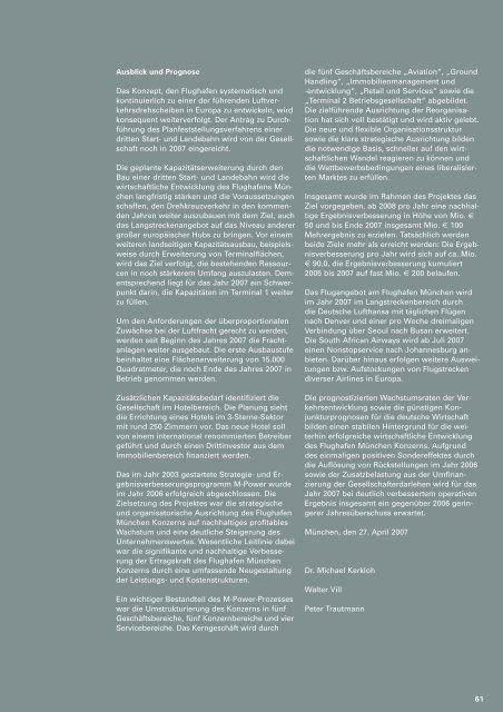 Geschäftsbericht 2006 (pdf) - Flughafen München