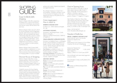 Scarica la mappa dei negozi - McArthurGlen Designer Outlets