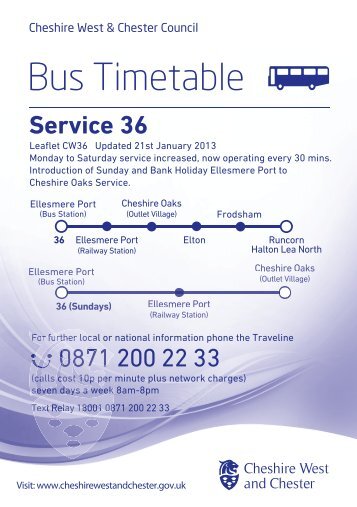 Bus 36 Timetable - McArthurGlen Designer Outlets