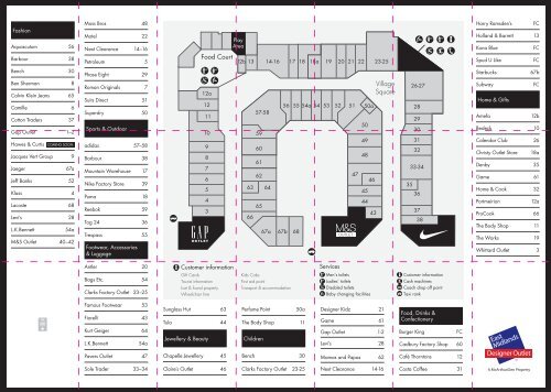 Download Store Map - McArthurGlen Designer Outlets