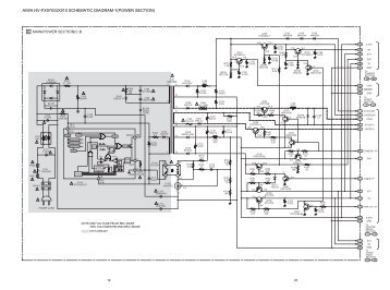 aiwa hv-fx970/gx910 schematic diagram-1(power section)