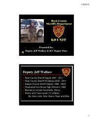 Deputy Jeff Wallace - Rusk County