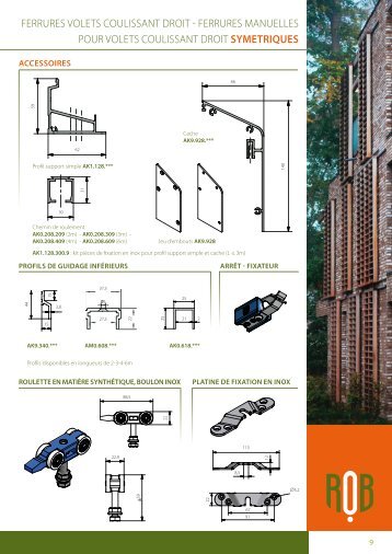 Ferrures VOLeTs COuLIssANT DrOIT - Ferrures MANueLLes POur ...