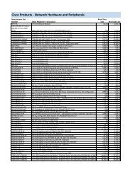 Cisco Products - Network Hardware and Peripherals