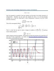 Solution to the Schrodinger Equation for a Linear 1-D ... - SCIPP