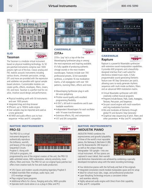 Pro Audio Catalog