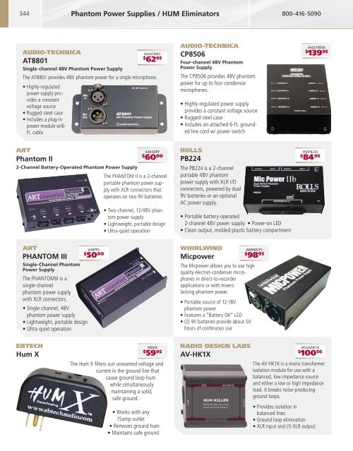 Pro Audio Catalog