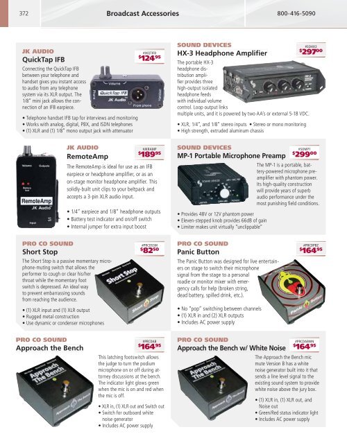 Pro Audio Catalog