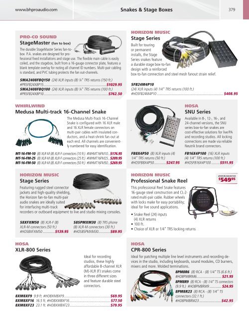 Pro Audio Catalog