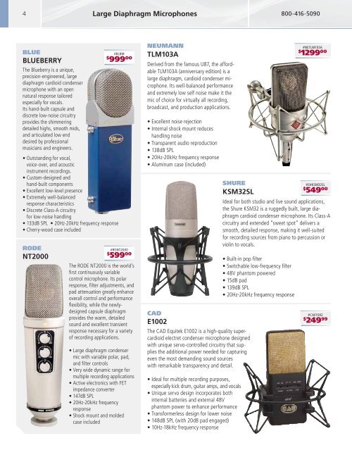 Pro Audio Catalog