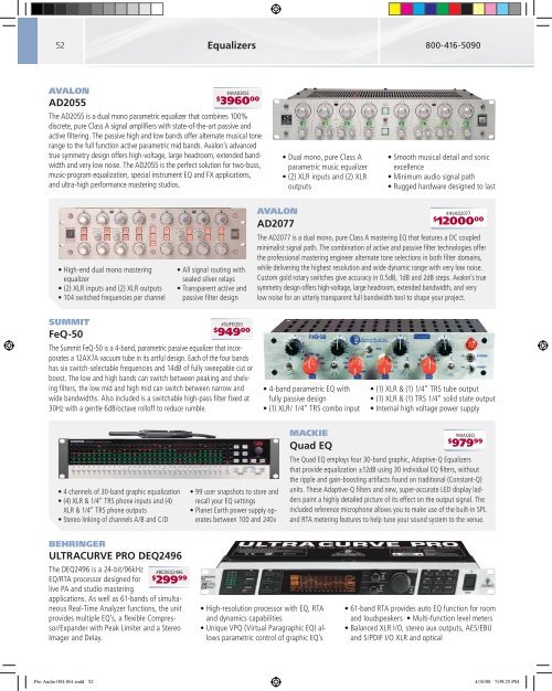 Pro Audio Catalog