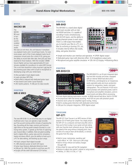 Pro Audio Catalog