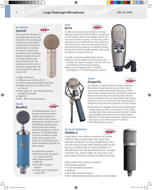 Pro Audio Catalog