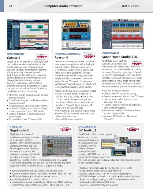 Pro Audio Catalog