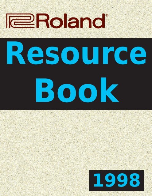 Roland Resource Book