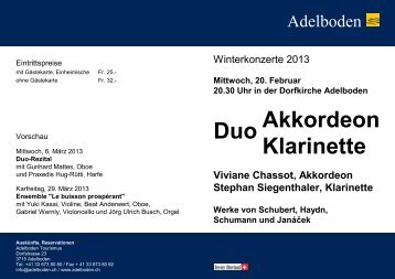 Duo Akkordeon Klarinette - Viviane Chassot