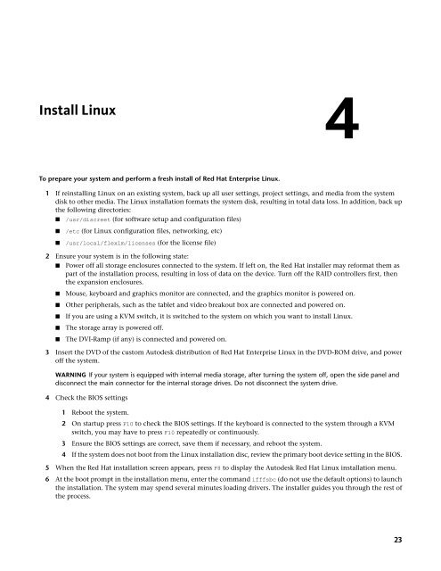 Installation and Configuration Guide for Linux® Workstations